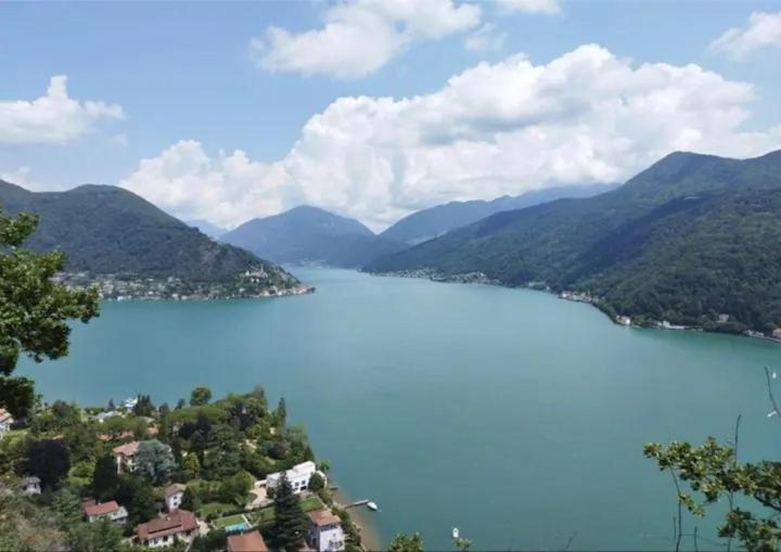 Rifugio Sul Lago Di Lugano A Porto Ceresio Kültér fotó